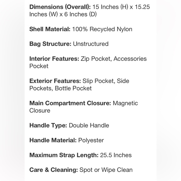 Campus Tote Handbag - Universal
Thread™ Black new - Picture 7 of 7